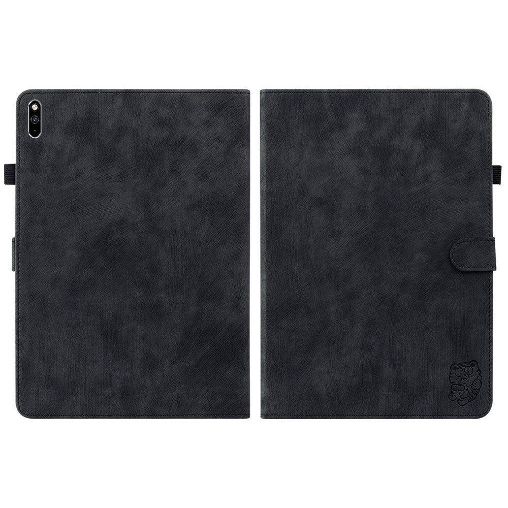 For Huawei MatePad Pro 10.8 (2021) Cute Tiger Pattern Imprinted Tablet Case Adjustable Stand Design TPU+PU Leather Shell with Card Slot