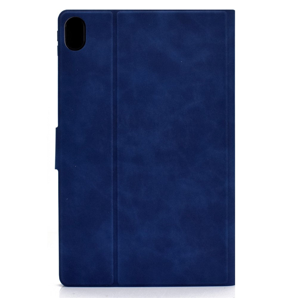 For Lenovo Tab P11 TB-J606F / Tab P11 5G  Card Holder Design Folio Flip Calf Textured Leather Tablet Case Magnetic Shockproof Cover with Stand