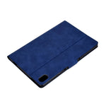 For Lenovo Tab P11 TB-J606F / Tab P11 5G  Card Holder Design Folio Flip Calf Textured Leather Tablet Case Magnetic Shockproof Cover with Stand