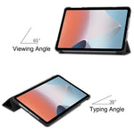 Shockproof Case for Oppo Pad Air PU Leather+PC Protective Case Auto Wake / Sleep Tablet Cover with Trifold Stand