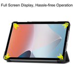 Shockproof Case for Oppo Pad Air PU Leather+PC Protective Case Auto Wake / Sleep Tablet Cover with Trifold Stand