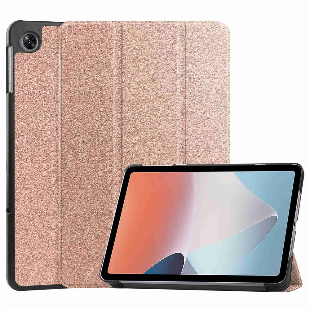 Shockproof Case for Oppo Pad Air PU Leather+PC Protective Case Auto Wake / Sleep Tablet Cover with Trifold Stand