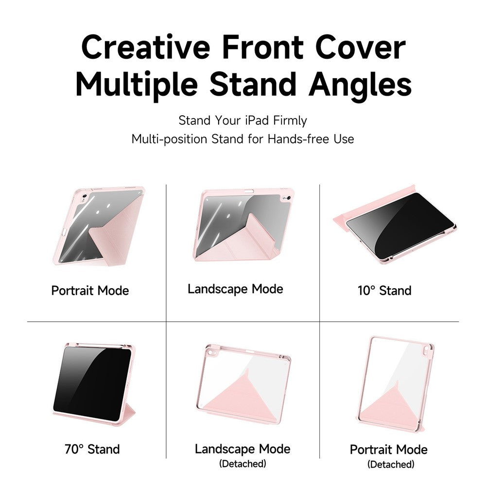 DUX DUCIS til iPad (2025) / 10.9 (2022) Magi Tablet Cover Aftageligt lædercover med V-foldestativ