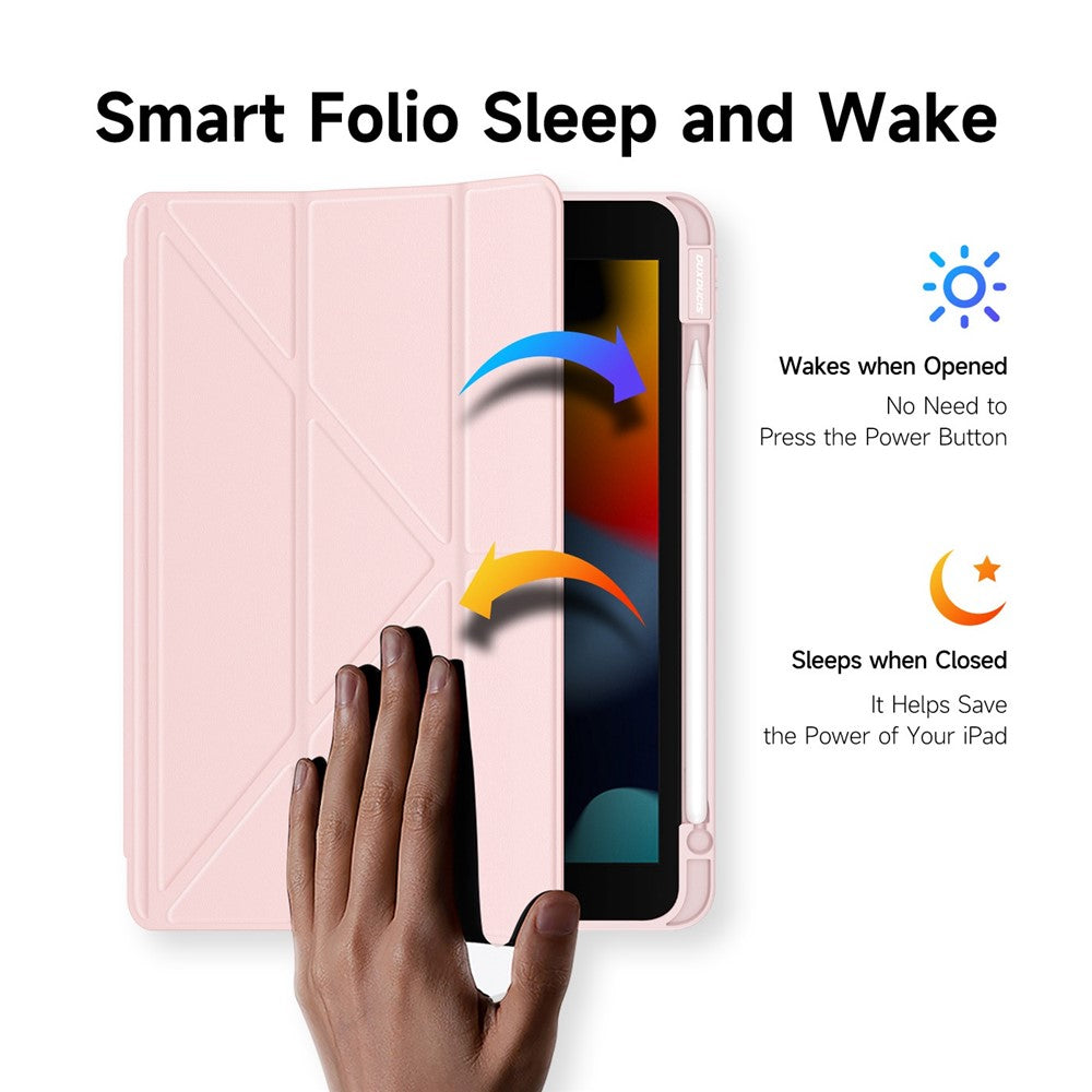 DUX DUCIS til iPad (2025) / 10.9 (2022) Magi Tablet Cover Aftageligt lædercover med V-foldestativ