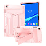 For Lenovo Tab M10 (Gen 3) TB-328FU / TB-328XU Protective Case T-Shaped Kickstand Shockproof PC + Silicone Tablet Cover