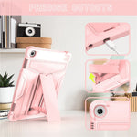 For Lenovo Tab M10 (Gen 3) TB-328FU / TB-328XU Protective Case T-Shaped Kickstand Shockproof PC + Silicone Tablet Cover