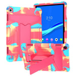 For Lenovo Tab M10 (Gen 3) TB-328FU / TB-328XU Protective Case T-Shaped Kickstand Shockproof PC + Silicone Tablet Cover