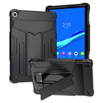 For Lenovo Tab M10 (Gen 3) TB-328FU / TB-328XU Protective Case T-Shaped Kickstand Shockproof PC + Silicone Tablet Cover