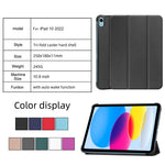 For iPad (2025) / 10.9 (2022) PU Leather Tablet Case Anti-drop Tri-Fold Stand Slim Protective Cover