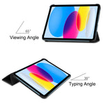 For iPad (2025) / 10.9 (2022) PU Leather Tablet Case Anti-drop Tri-Fold Stand Slim Protective Cover