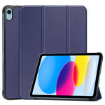 For iPad (2025) / 10.9 (2022) PU Leather Tablet Case Anti-drop Tri-Fold Stand Slim Protective Cover