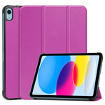 For iPad (2025) / 10.9 (2022) PU Leather Tablet Case Anti-drop Tri-Fold Stand Slim Protective Cover