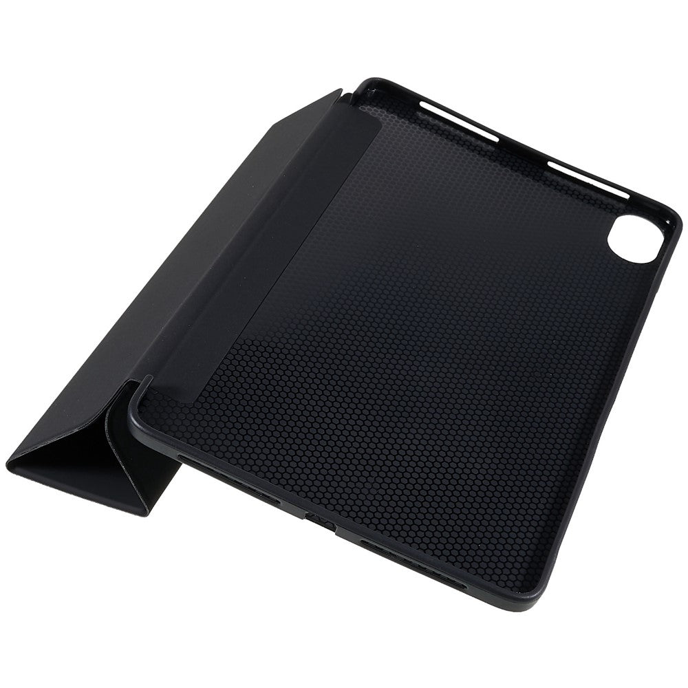For Honor Pad 8 Protective Case Anti-drop PU Leather Cover with Tri-fold Stand Inner Honeycomb Heat Dissipation TPU Tablet Case