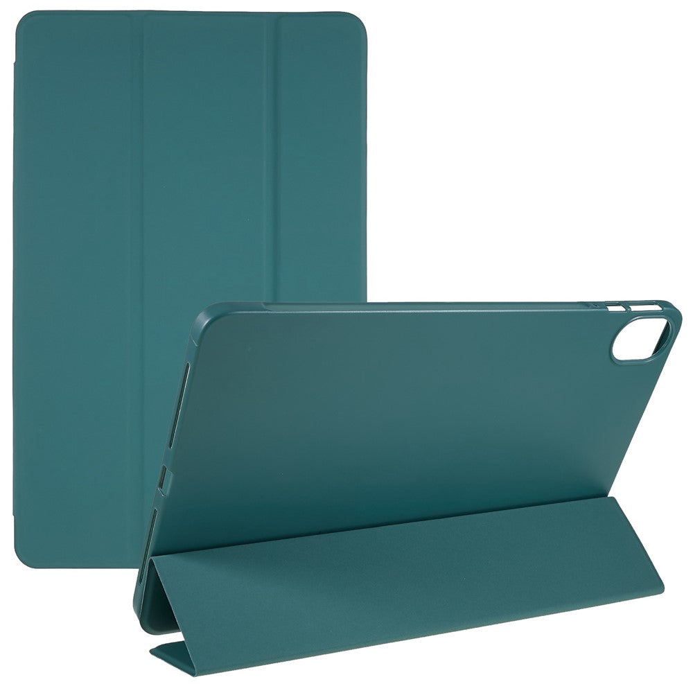 For Honor Pad 8 Protective Case Anti-drop PU Leather Cover with Tri-fold Stand Inner Honeycomb Heat Dissipation TPU Tablet Case