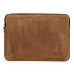 For MacBook Air 13 inch (2022) A2681 Carrying Pouch Cowhide Leather Zipper Storage Bag