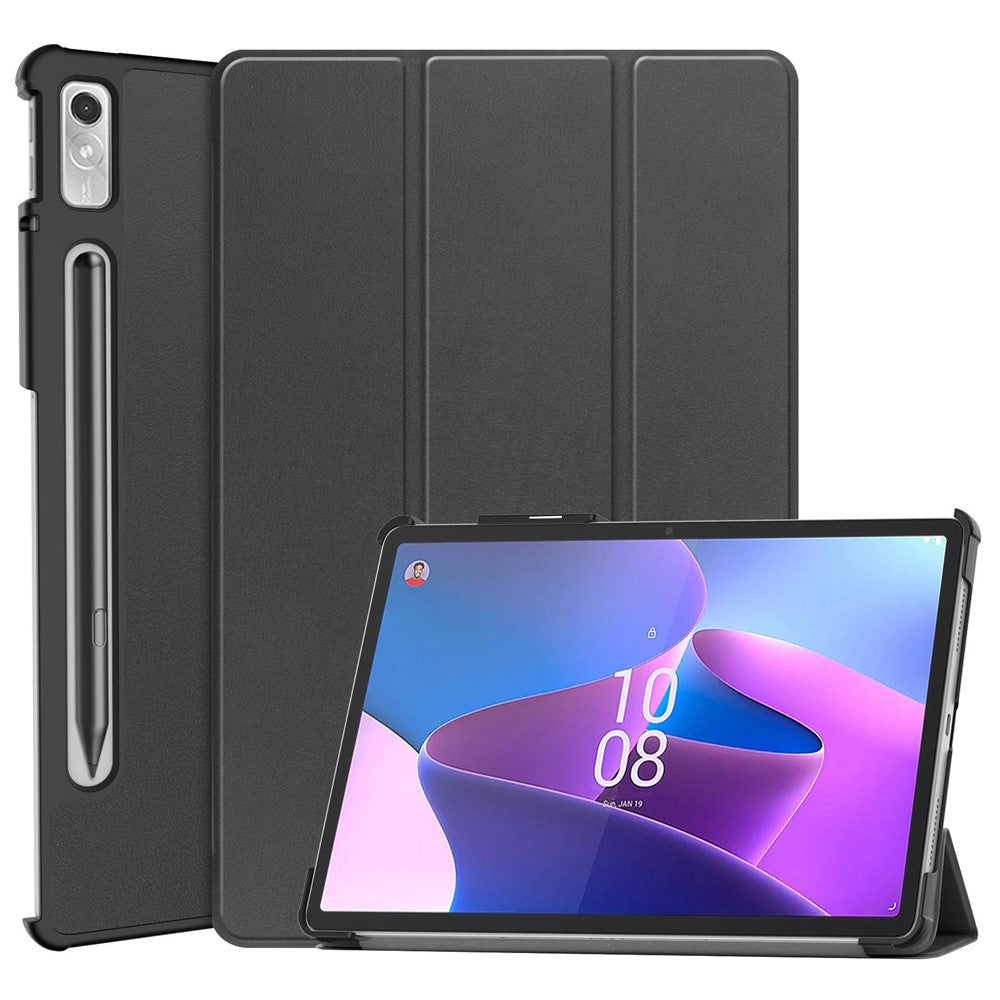 Lenovo Tab P11 Pro Gen 2 Trippelvikbart stativ i PU-läder Surfplattaskal med automatisk väcknings-/vilolägefunktion, fallsäkert fodral