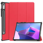 Lenovo Tab P11 Pro Gen 2 Trippelvikbart stativ i PU-läder Surfplattaskal med automatisk väcknings-/vilolägefunktion, fallsäkert fodral