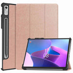 Lenovo Tab P11 Pro Gen 2 Trippelvikbart stativ i PU-läder Surfplattaskal med automatisk väcknings-/vilolägefunktion, fallsäkert fodral