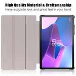 For Lenovo Tab P11 Pro Gen 2 Drop-proof Tablet Cover Auto Wake and Sleep PU Leather Tri-fold Stand Tablet Case