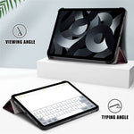 For iPad (2025) / 10.9 (2022) Pattern Printed Protective Case PU Leather Anti-Drop Auto Wake / Sleep Tablet Cover with Trifold Stand