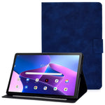 For Lenovo M10 FHD REL / M10 Plus X606F PU Leather Tablet Shell Cover  Solid Color Folio Stand Magnetic Protective Case with Card Slots