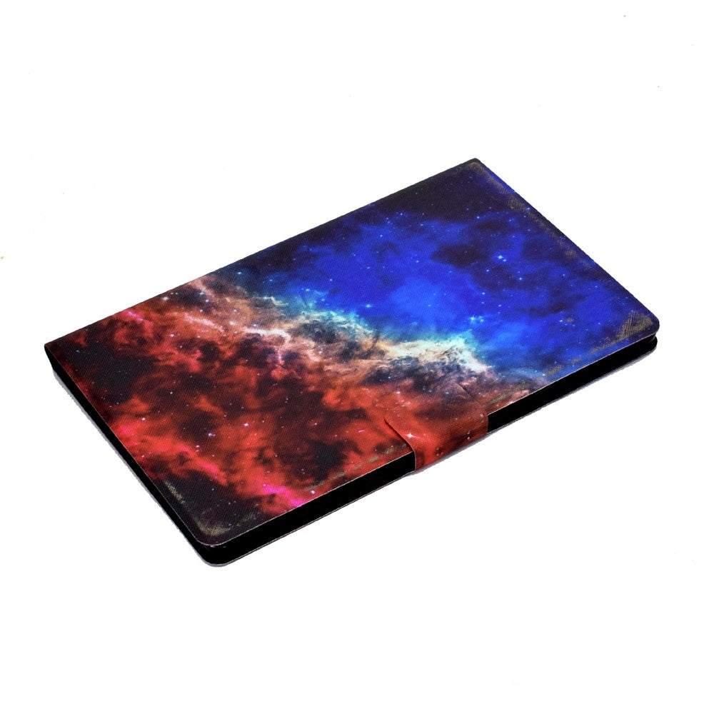 Lenovo M10 FHD REL / Tab M10 Plus TB-X606F Mönstertryck Surfplatta Fodral Korthållare PU-läder Stativfodral