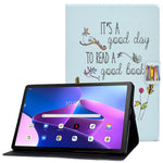 Lenovo M10 FHD REL / Tab M10 Plus TB-X606F Mönstertryck Surfplatta Fodral Korthållare PU-läder Stativfodral