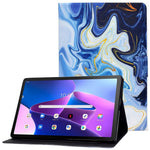 Lenovo M10 FHD REL / Tab M10 Plus TB-X606F Mönstertryck Surfplatta Fodral Korthållare PU-läder Stativfodral