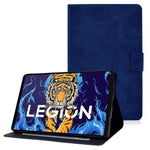 Fodral med fallskydd för Lenovo Legion Y700 TB-9707F surfplatta, PU-läder, fällbart fodral, välskyddande stativ med korthållare