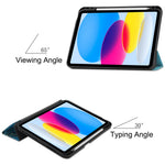 For iPad (2025) / 10.9 (2022) Pattern Printed Case PU Leather Smart Sleep Tablet Cover with Pen Slot