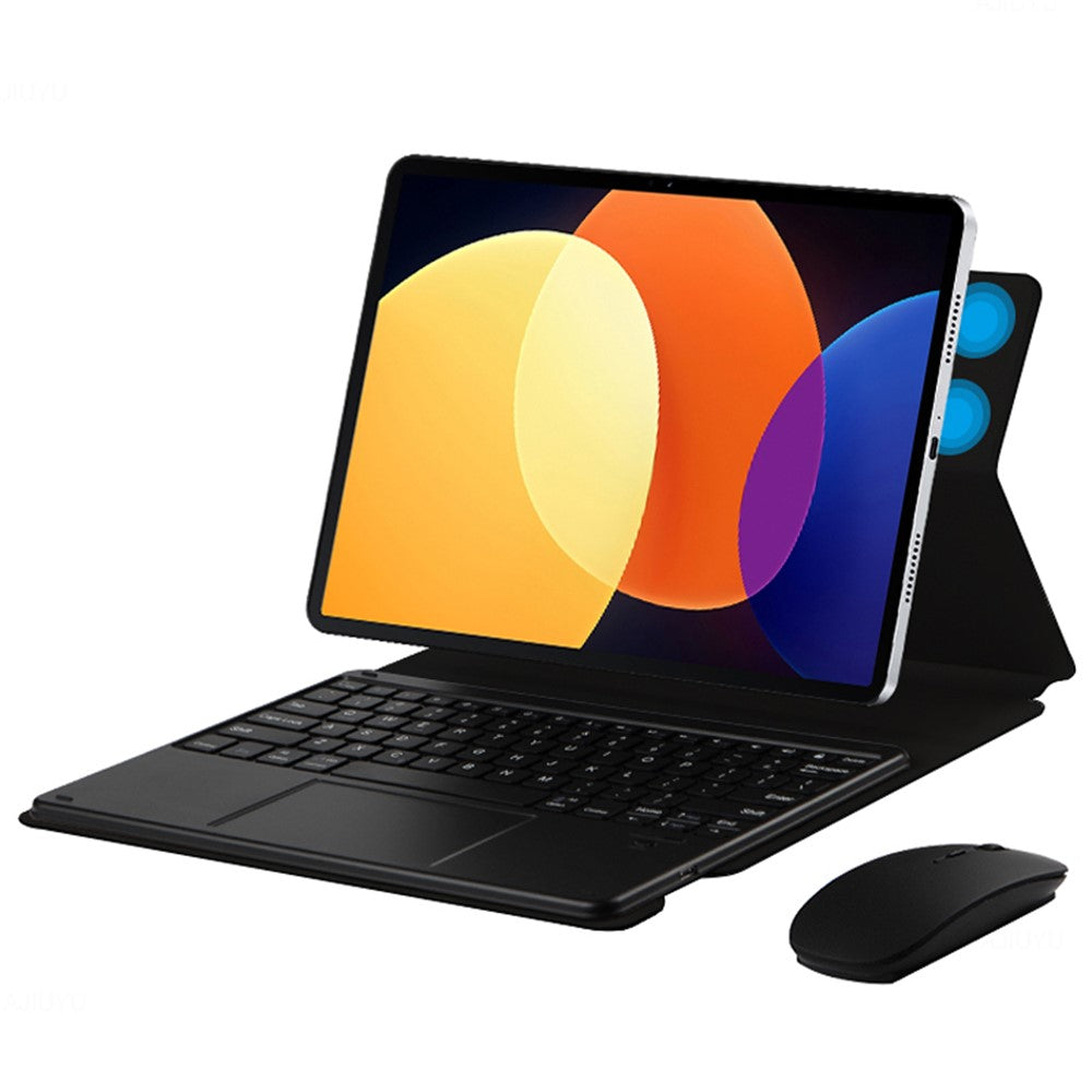 For Xiaomi Pad 5 Pro PU Leather Keyboard Case Bluetooth-compatible Keyboard with Stand Magnetic Protective Cover
