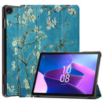 For Lenovo Tab M10 (Gen 3) TB-328FU / TB-328XU Pattern Printing Tablet Case PU Leather Trifold Stand Cover with Auto Wake / Sleep