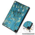 For Lenovo Tab M10 (Gen 3) TB-328FU / TB-328XU Pattern Printing Tablet Case PU Leather Trifold Stand Cover with Auto Wake / Sleep