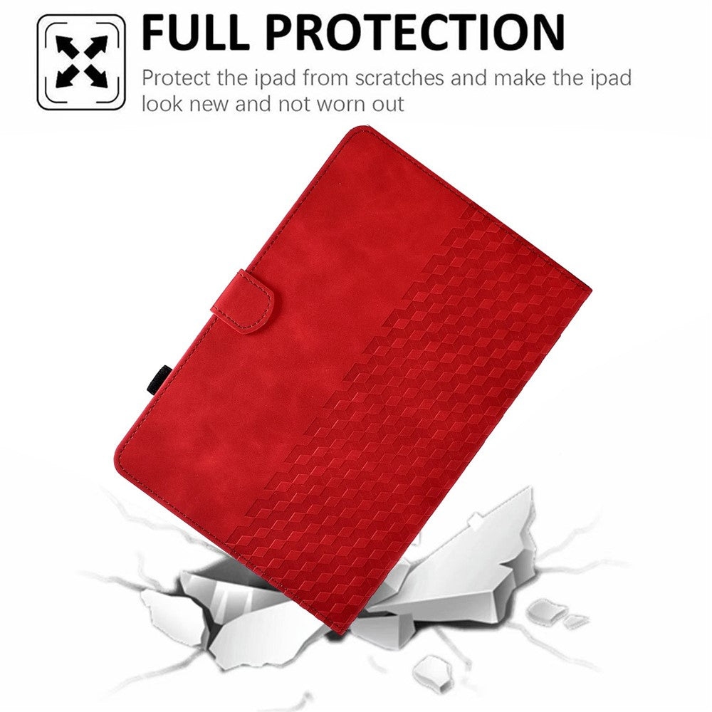 Auto Wake / Sleep Shockproof Case for Lenovo Tab M10 Plus (3rd Gen) / Xiaoxin Pad 2022 10.6 inch Pattern Imprinted Anti-Drop Cover Solid Color Stitching Tablet Leather Stand Case with Card Slots