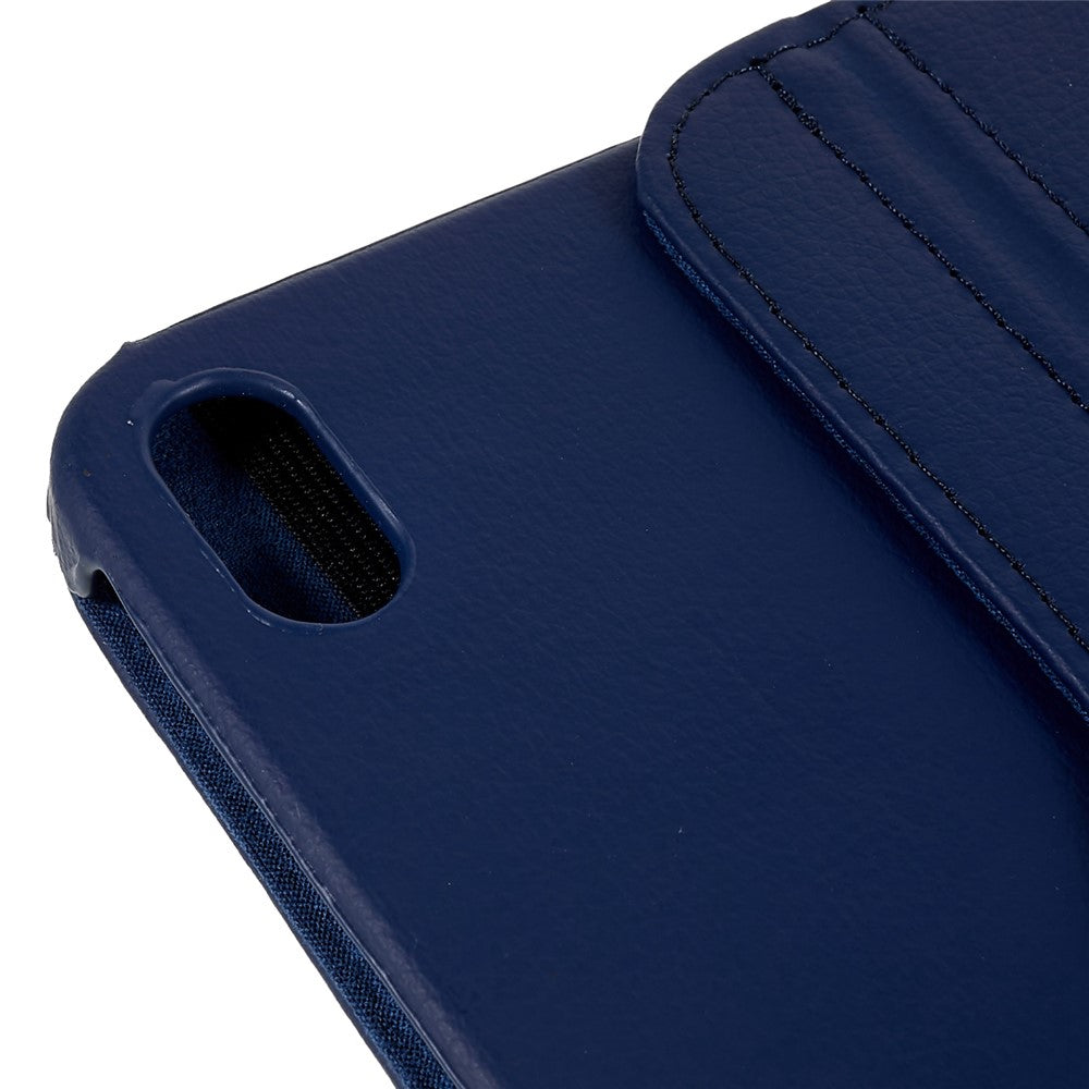 For iPad (2025) / iPad 10.9 (2022) Tablet Case PU Leather Protective Cover with 360 Degree Rotating Stand