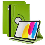 For iPad (2025) / iPad 10.9 (2022) Tablet Case PU Leather Protective Cover with 360 Degree Rotating Stand