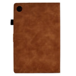 Pattern Imprinted Shockproof Case for Lenovo Tab M10 (Gen 3) TB-328FU / TB-328XU Anti-Fall Solid Color Leather Tablet Case Protective Folio Flip Cover with Card Slots Support Auto Wake / Sleep