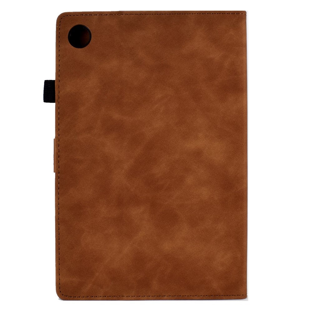 Pattern Imprinted Shockproof Case for Lenovo Tab M10 (Gen 3) TB-328FU / TB-328XU Anti-Fall Solid Color Leather Tablet Case Protective Folio Flip Cover with Card Slots Support Auto Wake / Sleep