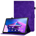 Pattern Imprinted Shockproof Case for Lenovo Tab M10 (Gen 3) TB-328FU / TB-328XU Anti-Fall Solid Color Leather Tablet Case Protective Folio Flip Cover with Card Slots Support Auto Wake / Sleep
