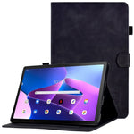 Pattern Imprinted Shockproof Case for Lenovo Tab M10 (Gen 3) TB-328FU / TB-328XU Anti-Fall Solid Color Leather Tablet Case Protective Folio Flip Cover with Card Slots Support Auto Wake / Sleep