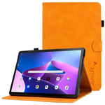 Pattern Imprinted Shockproof Case for Lenovo Tab M10 (Gen 3) TB-328FU / TB-328XU Anti-Fall Solid Color Leather Tablet Case Protective Folio Flip Cover with Card Slots Support Auto Wake / Sleep