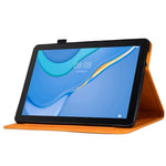 For Huawei MediaPad T3 10 Pattern Imprinted Tablet Case PU Leather Folio Stand Smart Cover Shell with Pencil Holder and Card Slots