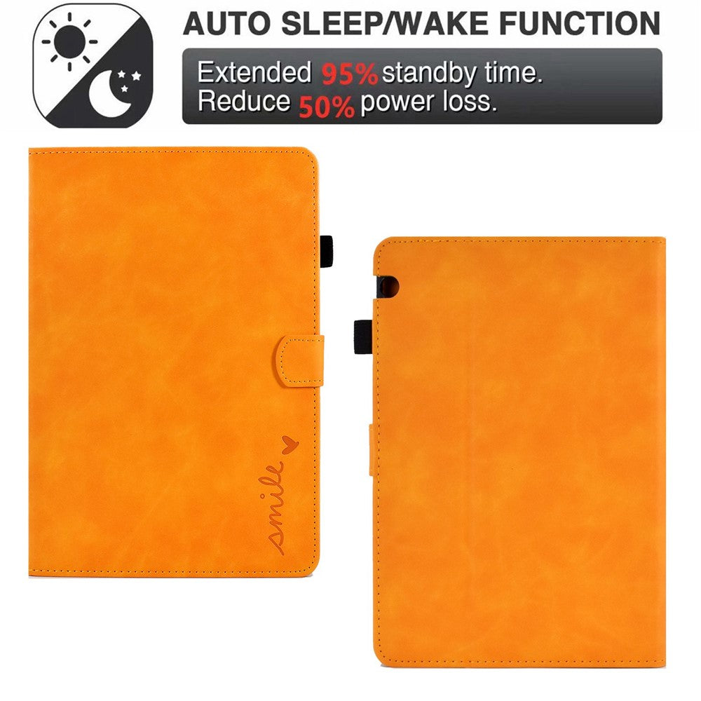 For Huawei MediaPad T3 10 Pattern Imprinted Tablet Case PU Leather Folio Stand Smart Cover Shell with Pencil Holder and Card Slots
