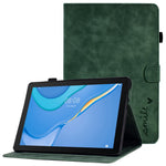For Huawei MediaPad T3 10 Pattern Imprinted Tablet Case PU Leather Folio Stand Smart Cover Shell with Pencil Holder and Card Slots