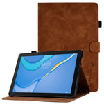 For Huawei MediaPad T3 10 Pattern Imprinted Tablet Case PU Leather Folio Stand Smart Cover Shell with Pencil Holder and Card Slots