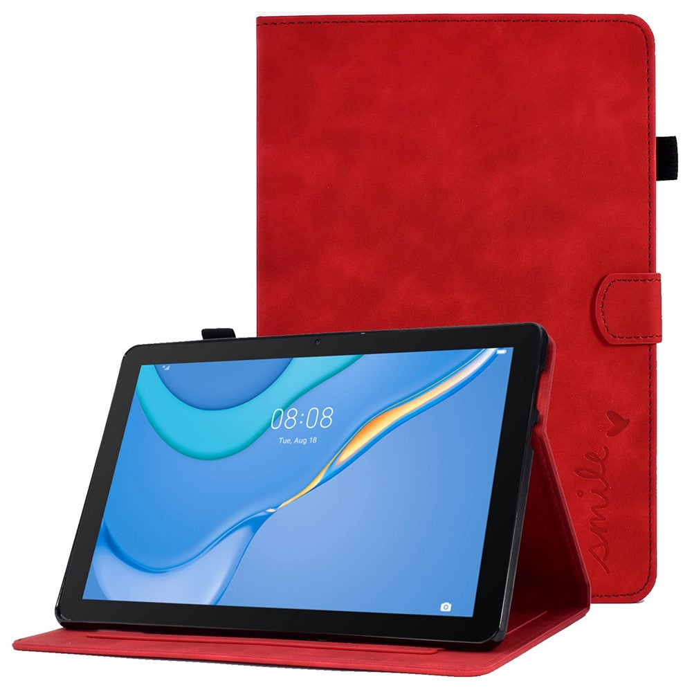 For Huawei MediaPad T3 10 Pattern Imprinted Tablet Case PU Leather Folio Stand Smart Cover Shell with Pencil Holder and Card Slots