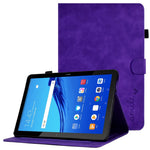 For Huawei MediaPad T5 10.1 Pattern Imprinted Smart Tablet  Case PU Leather Card Slots Folio Stand Cover with Pencil Holder