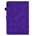 For Huawei MediaPad T5 10.1 Pattern Imprinted Smart Tablet  Case PU Leather Card Slots Folio Stand Cover with Pencil Holder