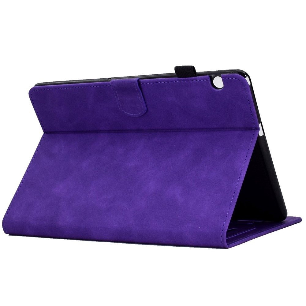For Huawei MediaPad T5 10.1 Pattern Imprinted Smart Tablet  Case PU Leather Card Slots Folio Stand Cover with Pencil Holder