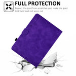 For Huawei MediaPad T5 10.1 Pattern Imprinted Smart Tablet  Case PU Leather Card Slots Folio Stand Cover with Pencil Holder